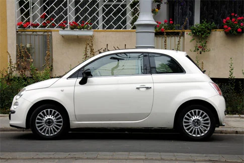 fiat 500 weißer Fiat 500 – Beispiel für Gebrauchtwagenankauf St. Wendel